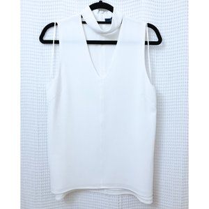 White Strap Neck Top - SIZE L